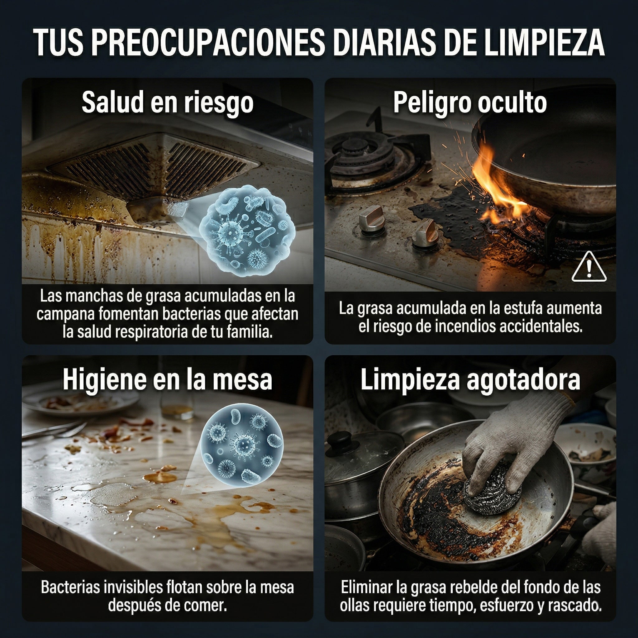 Desengrasante Multiusos para Hogar, Cocina, Baño y más