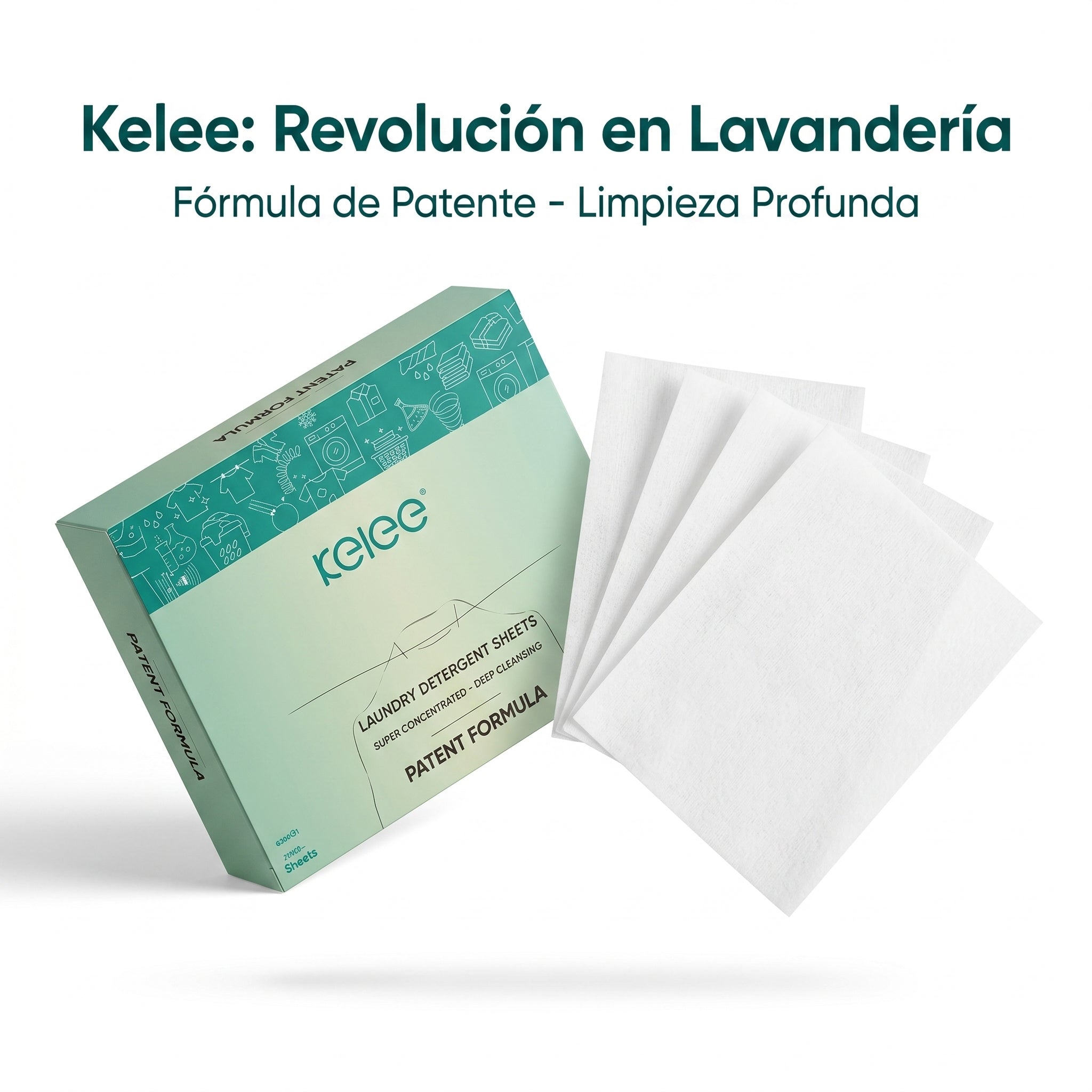 Detergente en Tiras Biodegradable para Ropa 30 Hojas