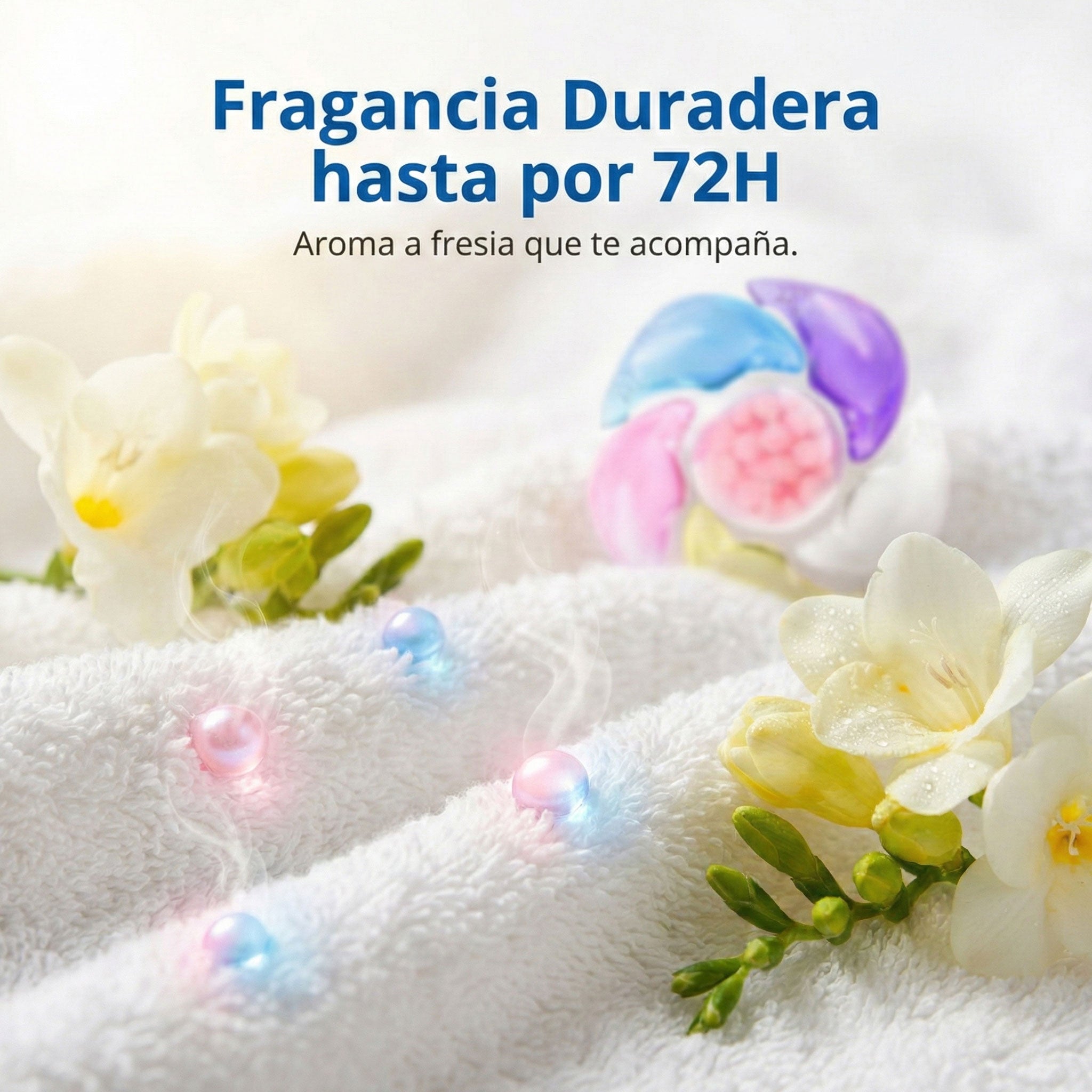 Cápsulas de Detergente para Ropa 6 en 1 Aroma Fresia