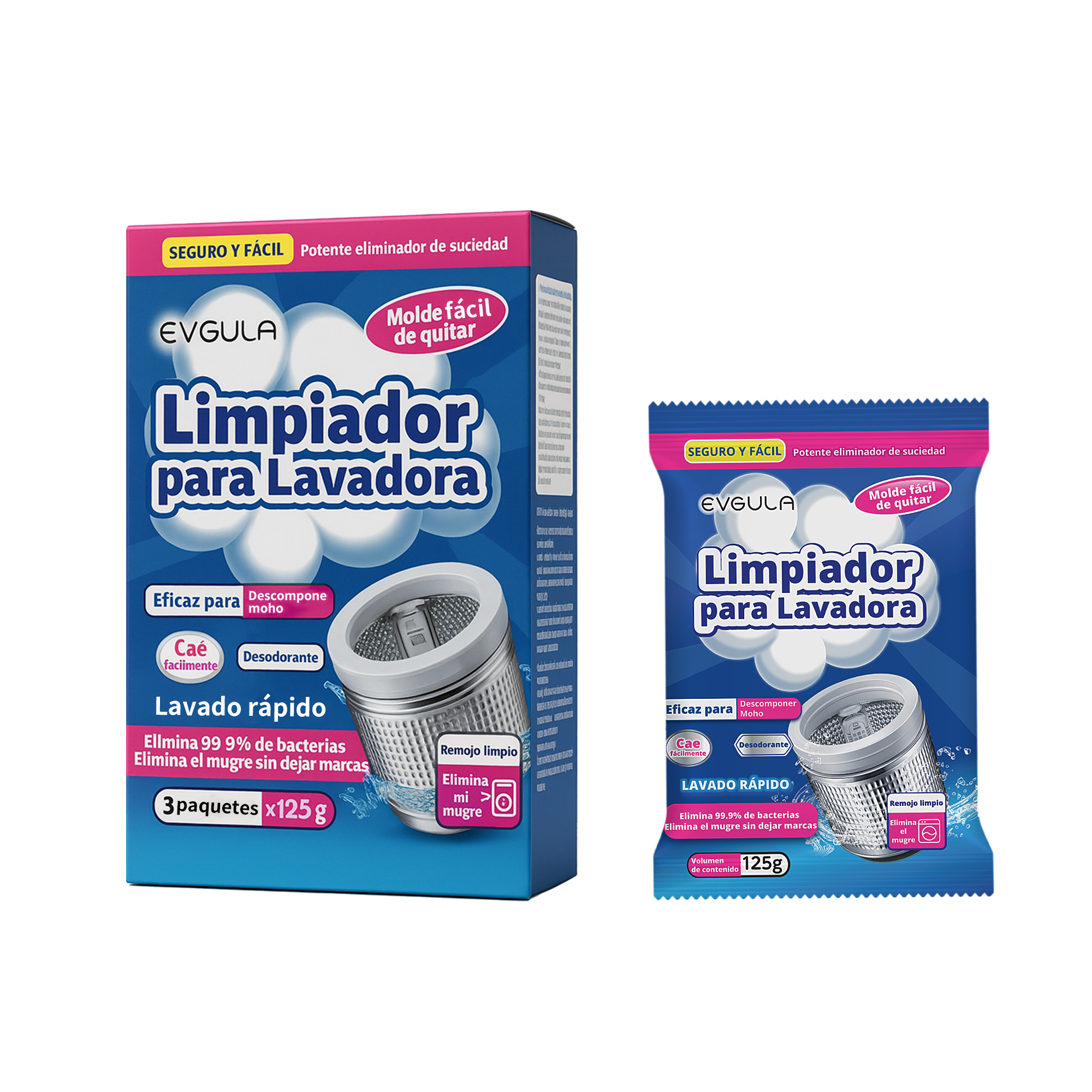 Limpiador para Lavadora Antisarro y Antimoho Limpieza Profunda