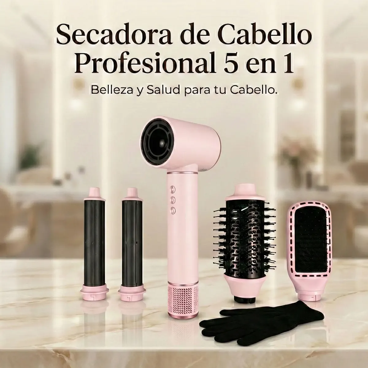 Secadora de Cabello Iónica Profesional 5 en 1